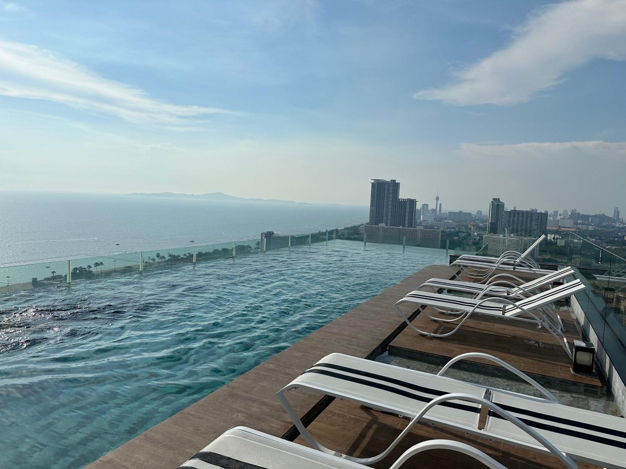 芭提雅高层海景奢华公寓the Riviera Jomtien生香家直达海滩2704 Exteriér fotografie