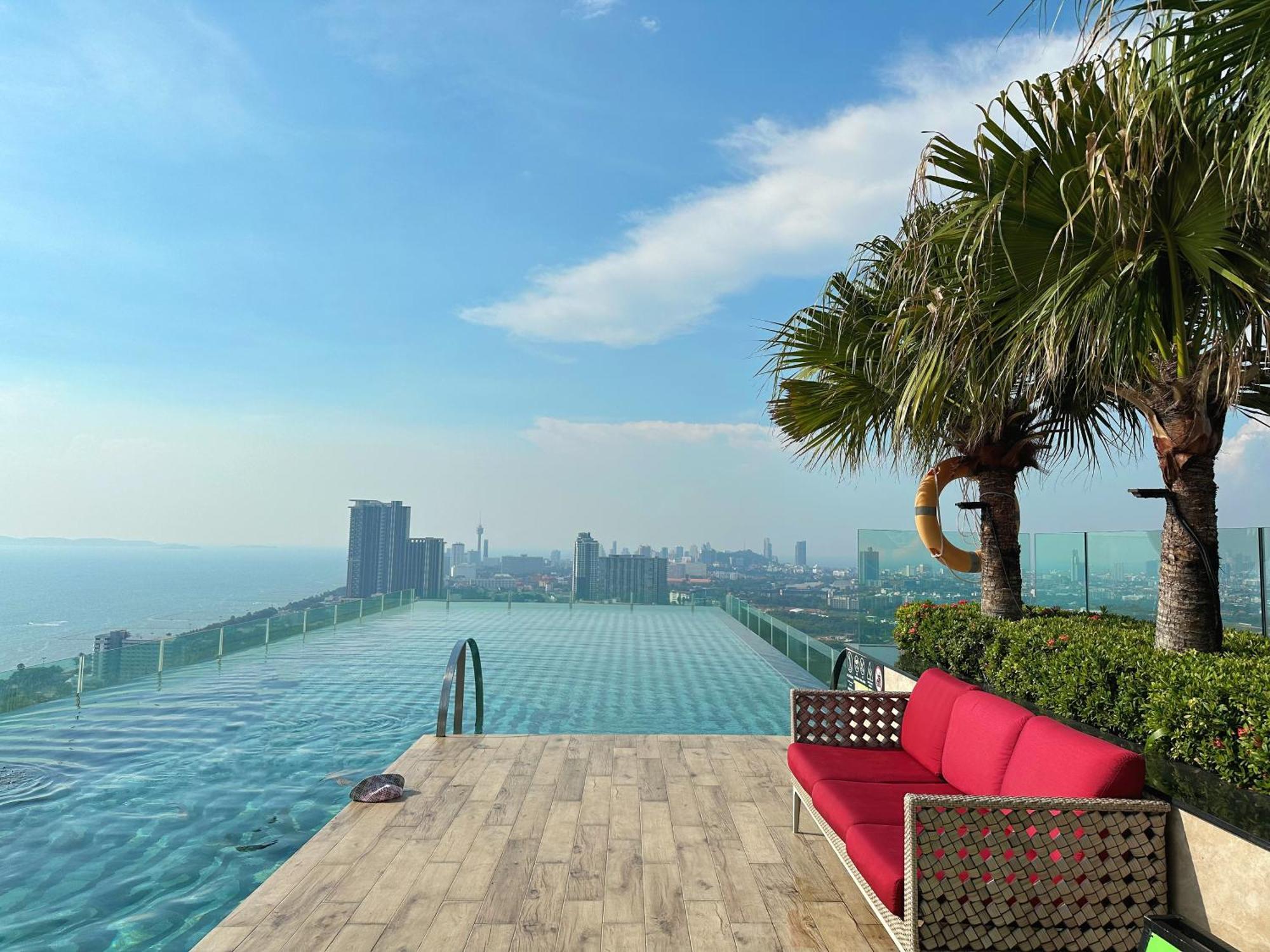 芭提雅高层海景奢华公寓the Riviera Jomtien生香家直达海滩2704 Exteriér fotografie