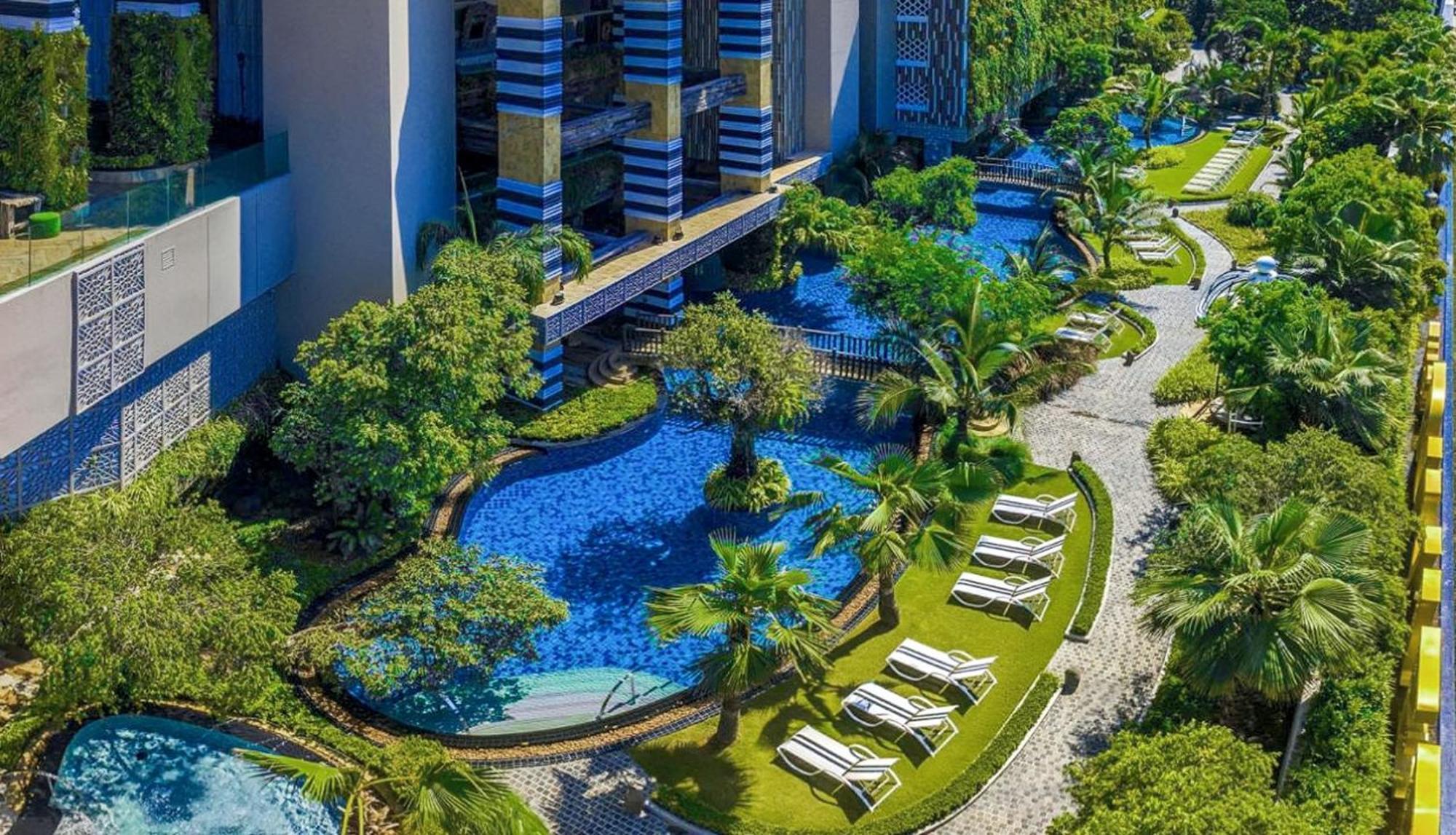 芭提雅高层海景奢华公寓the Riviera Jomtien生香家直达海滩2704 Exteriér fotografie