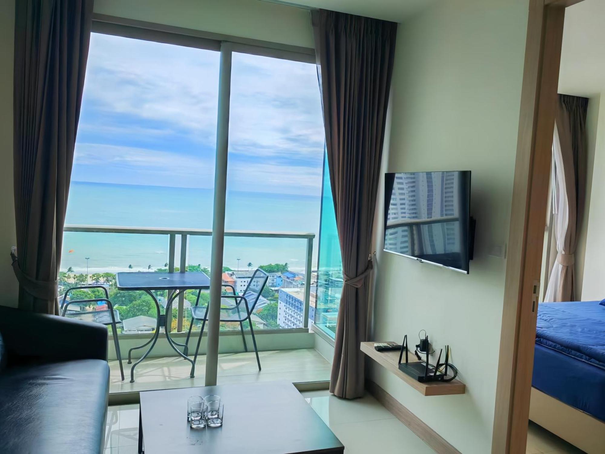 芭提雅高层海景奢华公寓the Riviera Jomtien生香家直达海滩2704 Exteriér fotografie