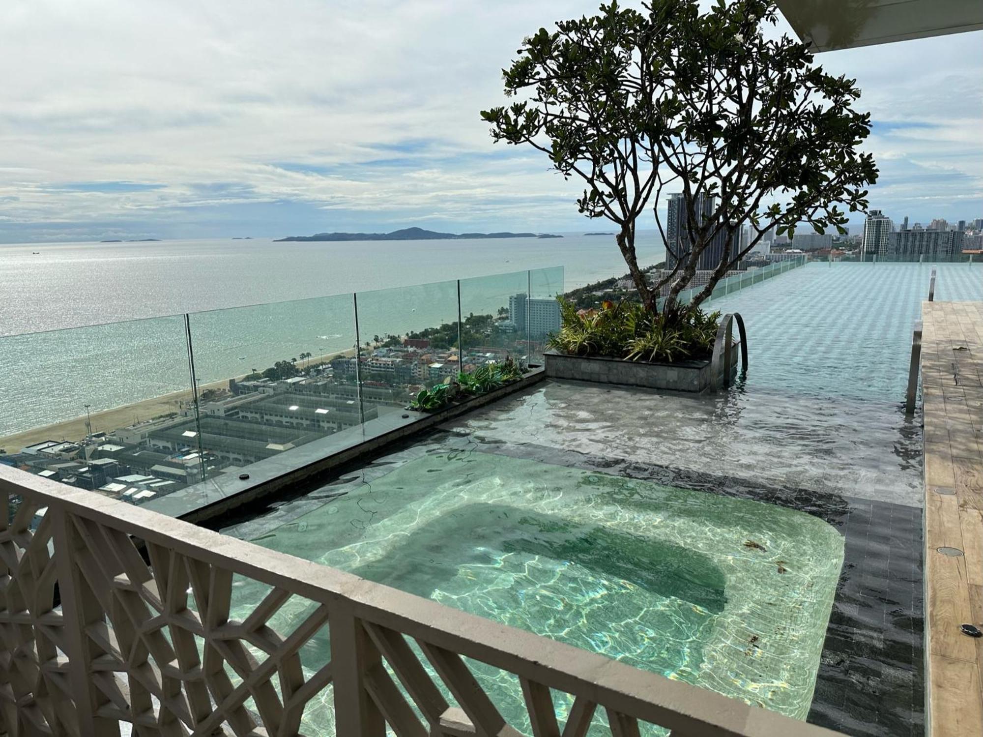芭提雅高层海景奢华公寓the Riviera Jomtien生香家直达海滩2704 Exteriér fotografie